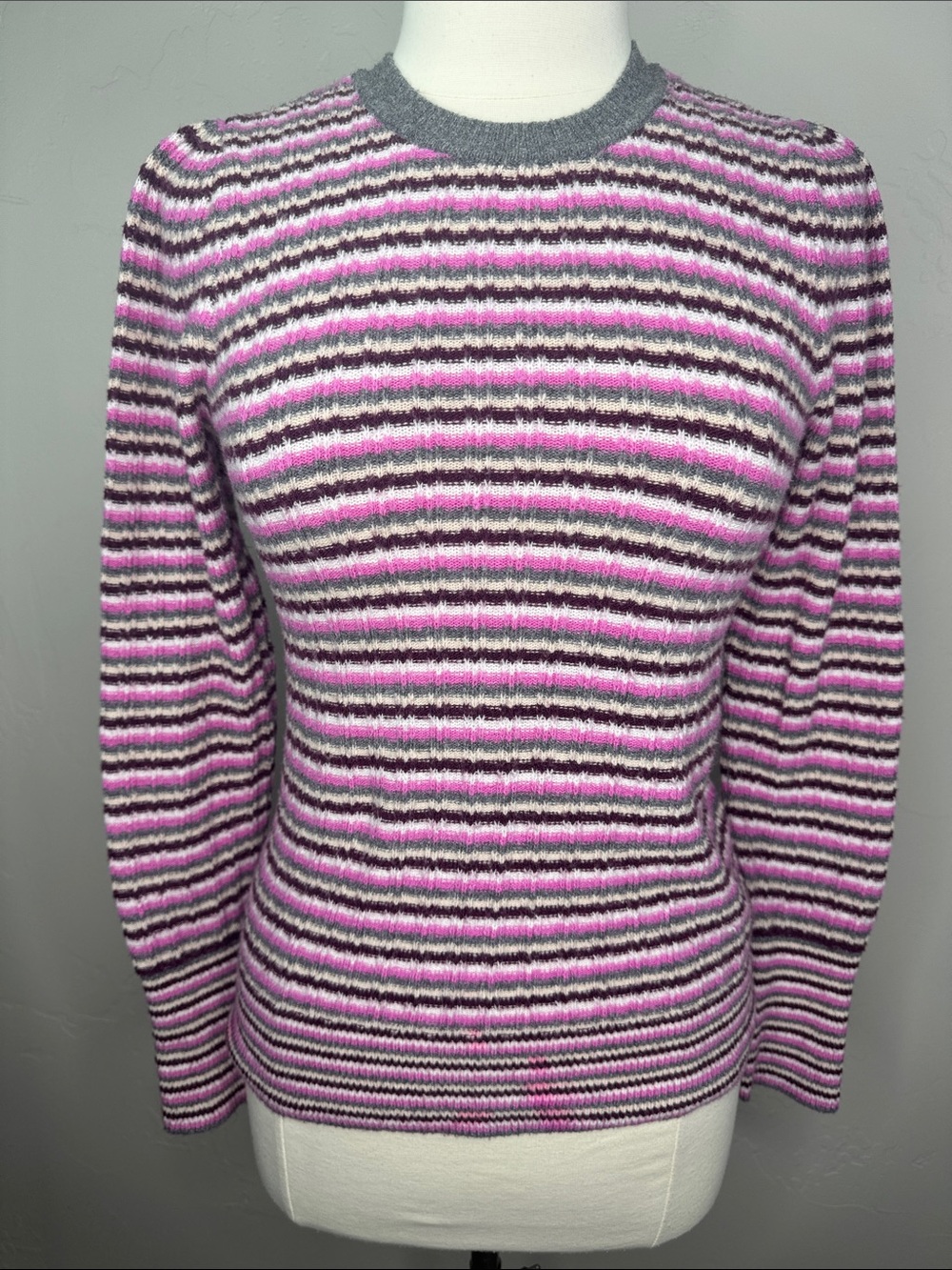 LOFT Striped Crewneck Sweater
